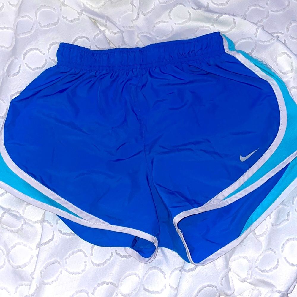 Blue nike dri-fit shorts